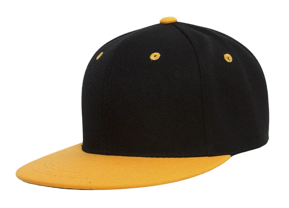 TopHeadwear Cotton Two-Tone Flat Bill Snapback