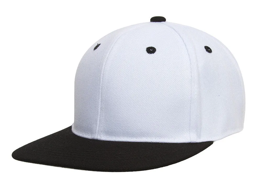 TopHeadwear Cotton Two-Tone Flat Bill Snapback