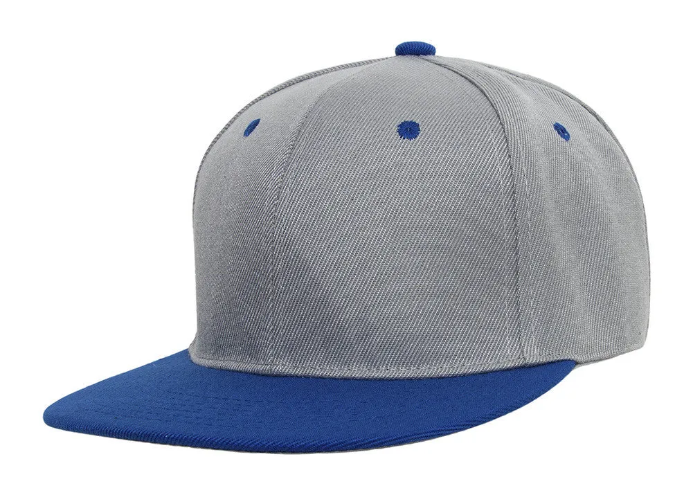 TopHeadwear Cotton Two-Tone Flat Bill Snapback