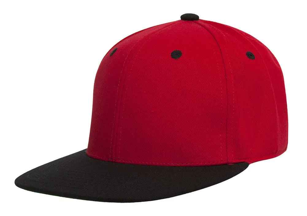 TopHeadwear Cotton Two-Tone Flat Bill Snapback