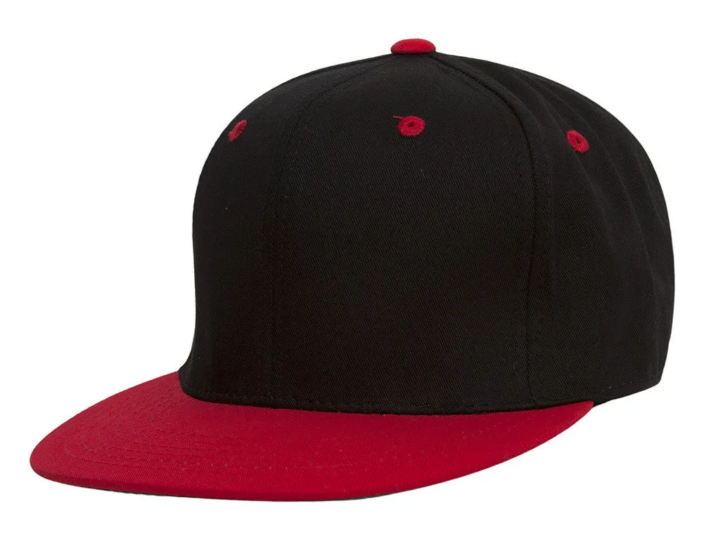 TopHeadwear Cotton Two-Tone Flat Bill Snapback