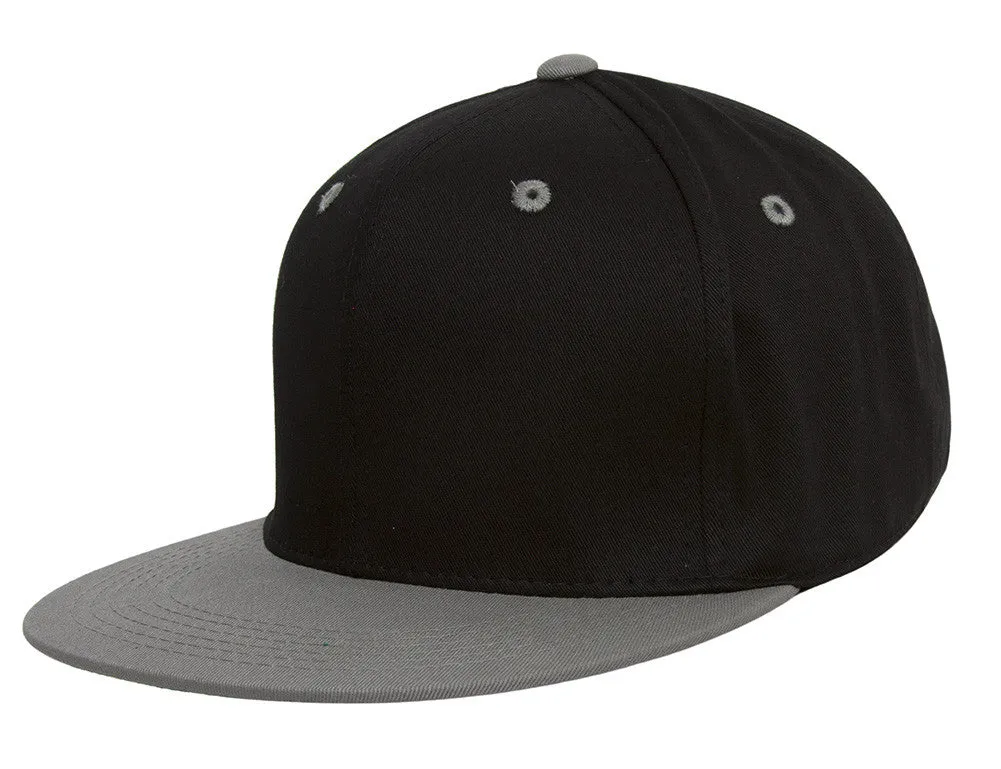 TopHeadwear Cotton Two-Tone Flat Bill Snapback