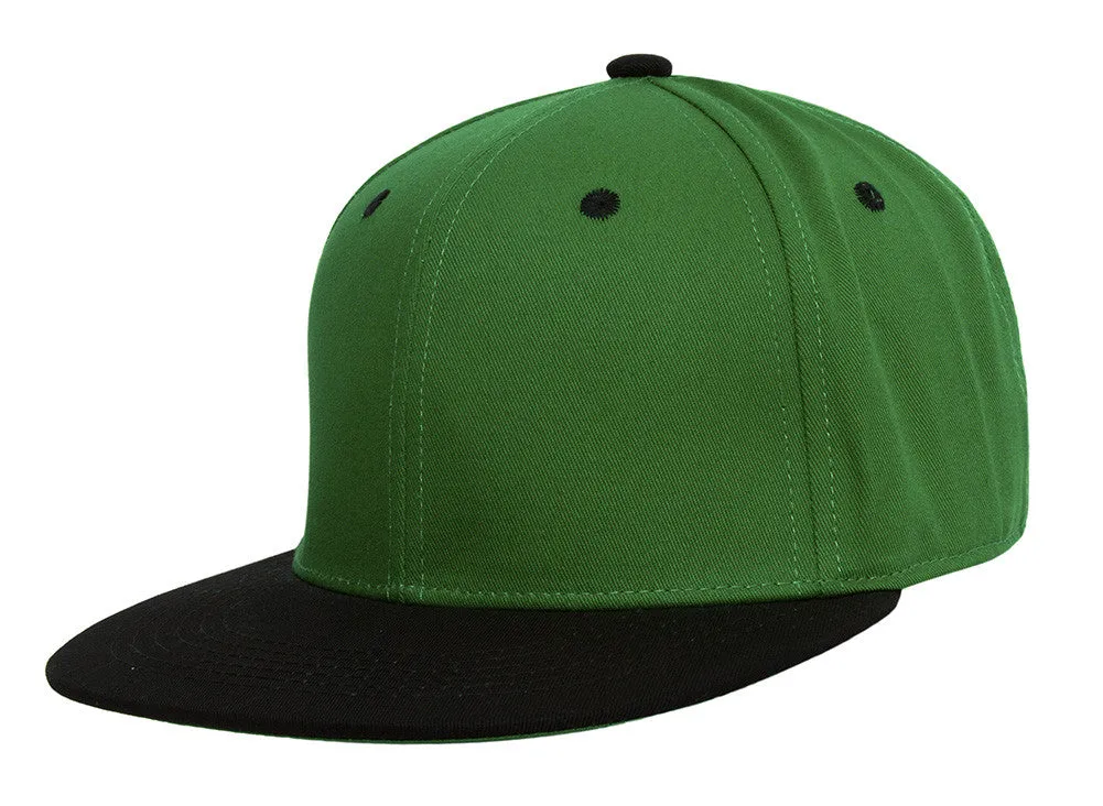 TopHeadwear Cotton Two-Tone Flat Bill Snapback