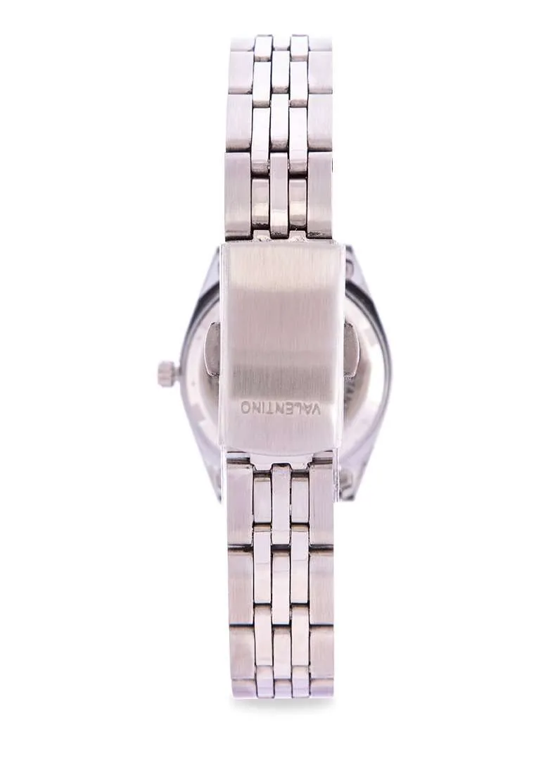 Valentino 20121693-SILVER - BLACK DIAL Stainless Steel Watch for Women