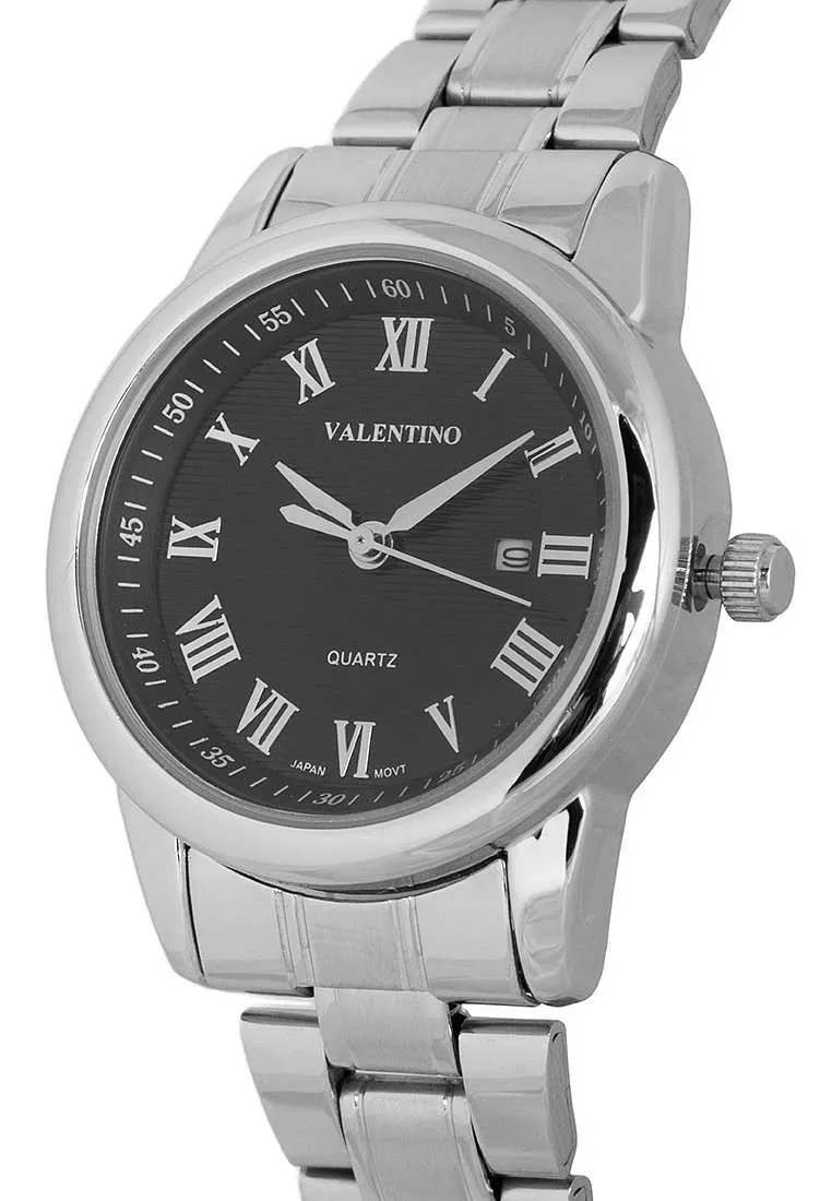 Valentino 20122300-SIL RING-BLK DIAL Silver Strap for Women