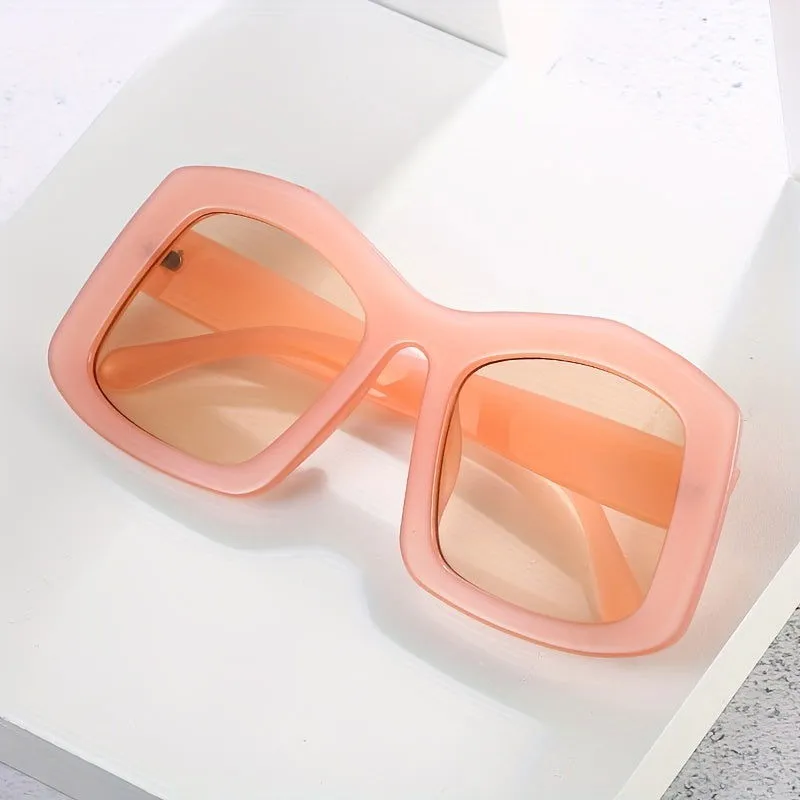 Y2K  Candy Color Irregular Frame Oversized Sunglasses