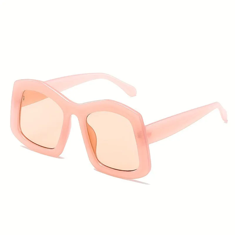 Y2K  Candy Color Irregular Frame Oversized Sunglasses